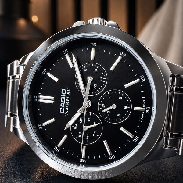 Чоловічий годинник Casio MTP-V300D-1A 1141-0334 фото