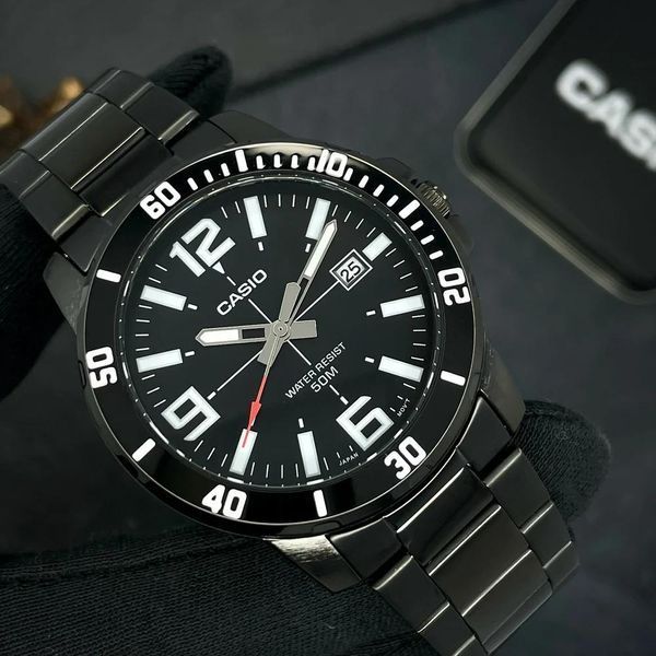 Чоловічий годинник Casio MTP-VD01B-1B 1141-0116 фото