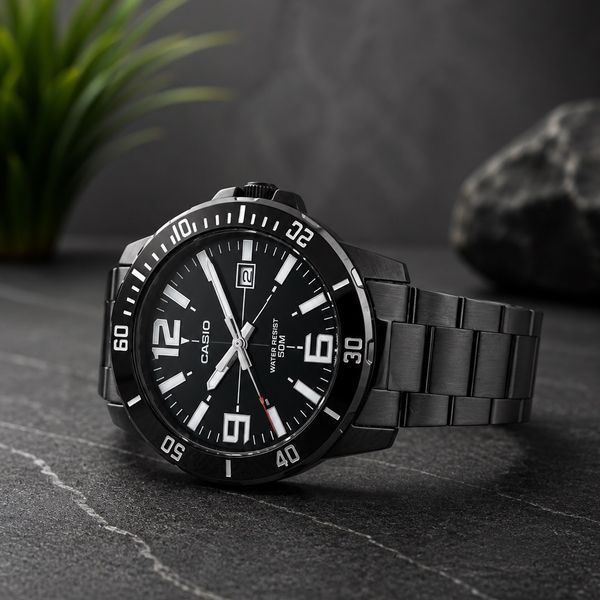 Чоловічий годинник Casio MTP-VD01B-1B 1141-0116 фото