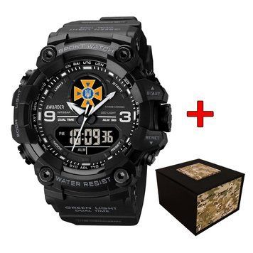 Чоловічий годинник Awarder 001 ДСНС All Black 1202-0130 фото