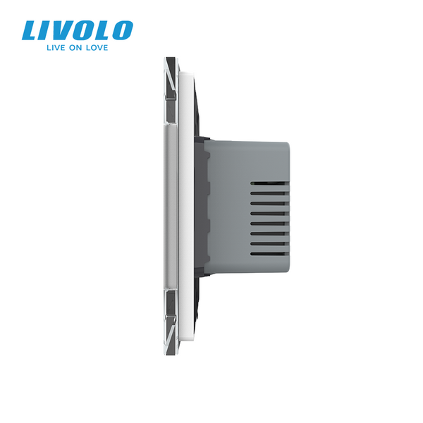 Розумний Wi-Fi терморегулятор Livolo для теплої підлоги, програмований, білий VL-C7FCQ1Z2/XQ001-2WP фото