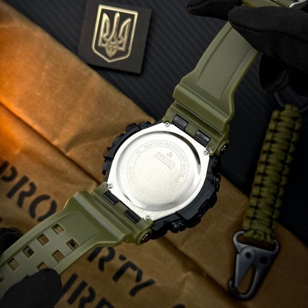 Чоловічий годинник Awarder 004AGDPS ДПС Зелені + Коробка 1202-0395 фото