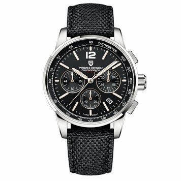 Чоловічий годинник Pagani Design YS008 Silver-Black 1138-0004 фото