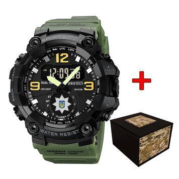 Чоловічий годинник Awarder 003 Поліція Army Green-Black 1202-0151 фото