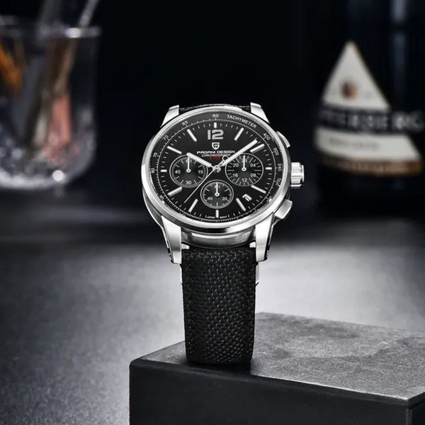 Чоловічий годинник Pagani Design YS008 Silver-Black 1138-0004 фото