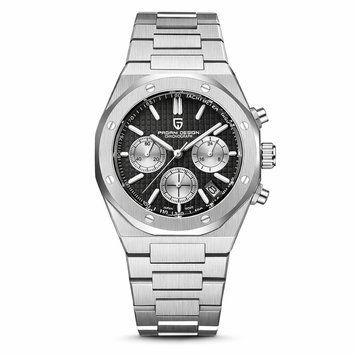 Чоловічий годинник Pagani Design PD-1707 Silver-Black 1138-0137 фото