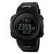 Чоловічий годинник Skmei 1231BK All Black Smart Watch + Compass 1080-0819 фото 1