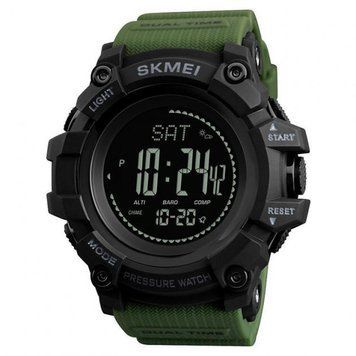 Чоловічий годинник Skmei 1358AG Army Green Smart Watch Compass 1080-0839 фото