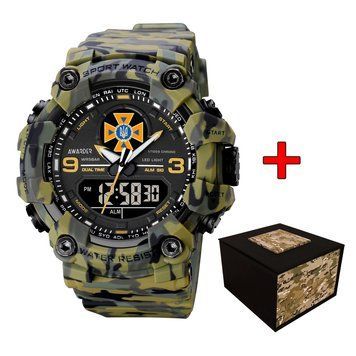 Чоловічий годинник Awarder 001 ДСНС Camo Green 1202-0624 фото