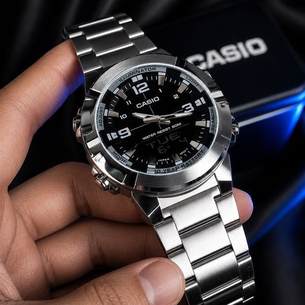 Чоловічий годинник Casio AMW-870D-1A 1141-0220 фото