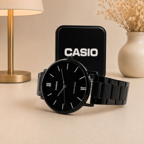 Чоловічий годинник Casio MTP-VT01B-1B 1141-0450 фото