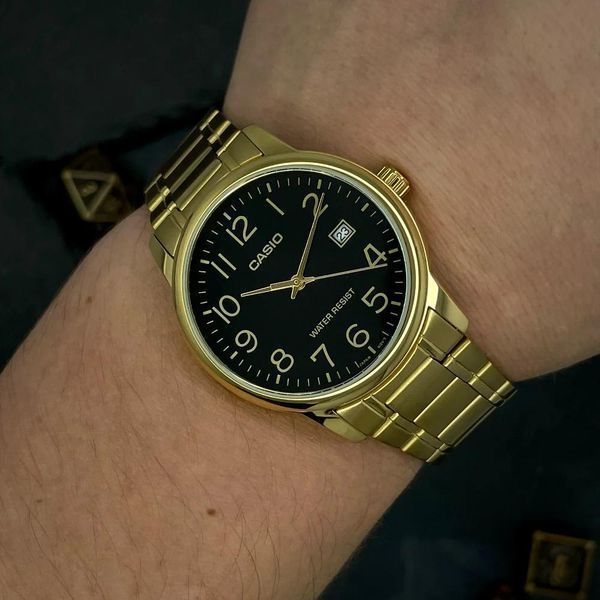 Чоловічий годинник Casio MTP-V002G-1B 1141-0192 фото